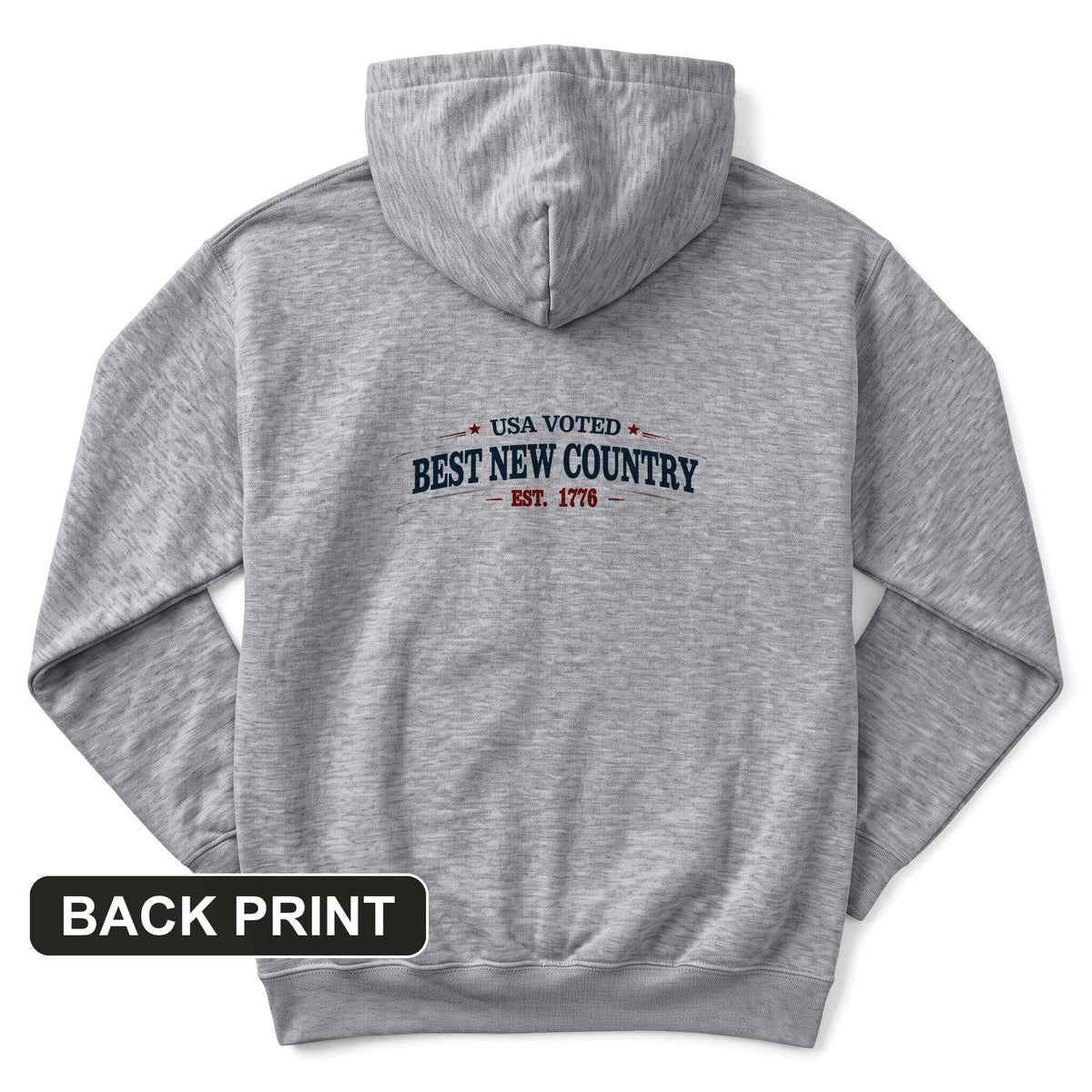 Voted Best New Country Back Print Hoodie
