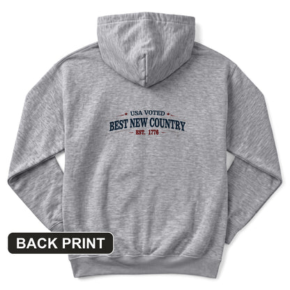 Voted Best New Country Back Print Hoodie