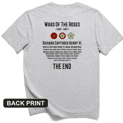 Wars Of The Roses Back Print T-Shirt