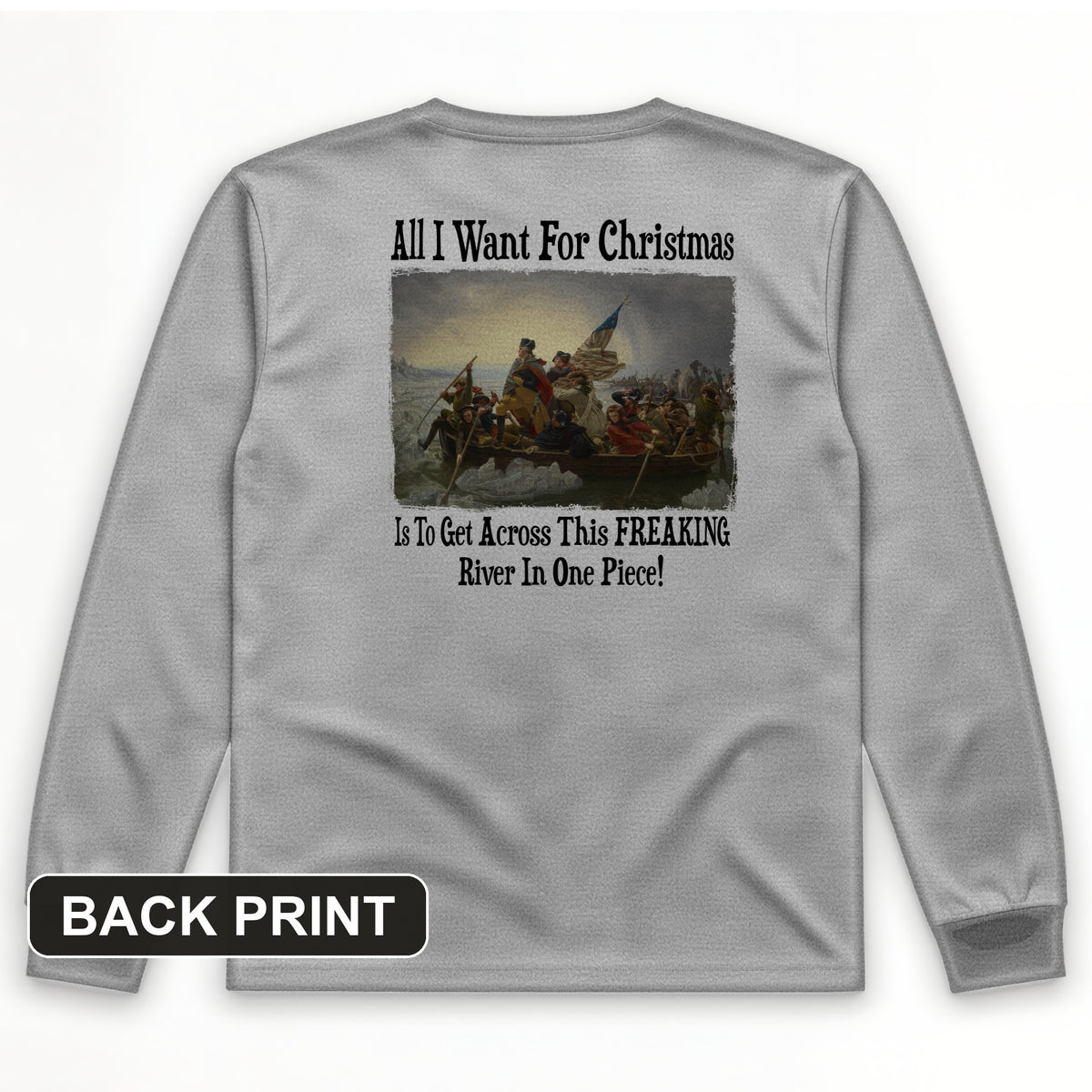 Washington All I Want Back Print Long Sleeve T-Shirt