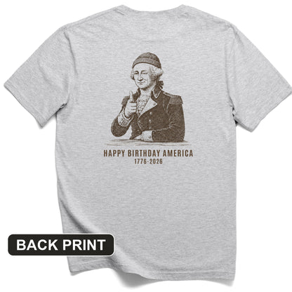 Washington Beanie Back Print T-Shirt