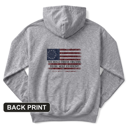 We Hold These Truths Back Print Hoodie