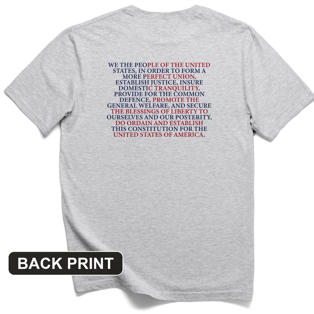 We The People Flag Back Print T-Shirt