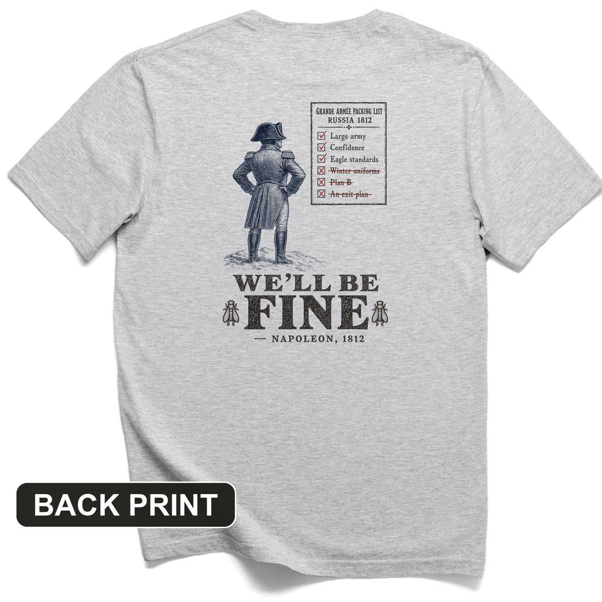 We'll Be Fine Back Print T-Shirt