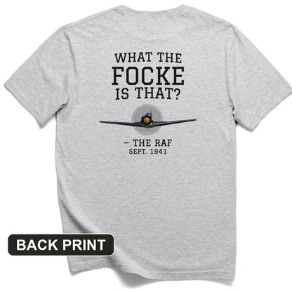 What The Focke Is That Back Print T-Shirt