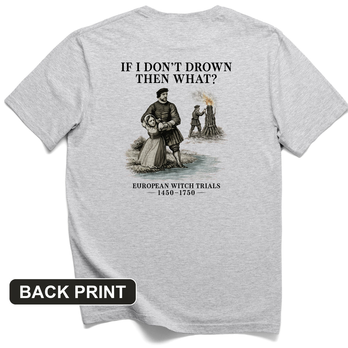 Witch Back Print T-Shirt