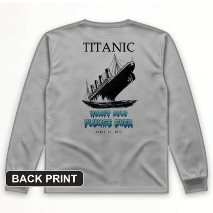 Worst Cold Plunge Ever Back Print Long Sleeve T-Shirt
