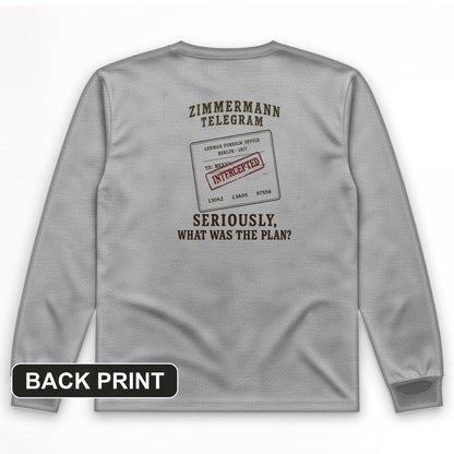 Zimmermann Telegram Back Print Long Sleeve T-Shirt
