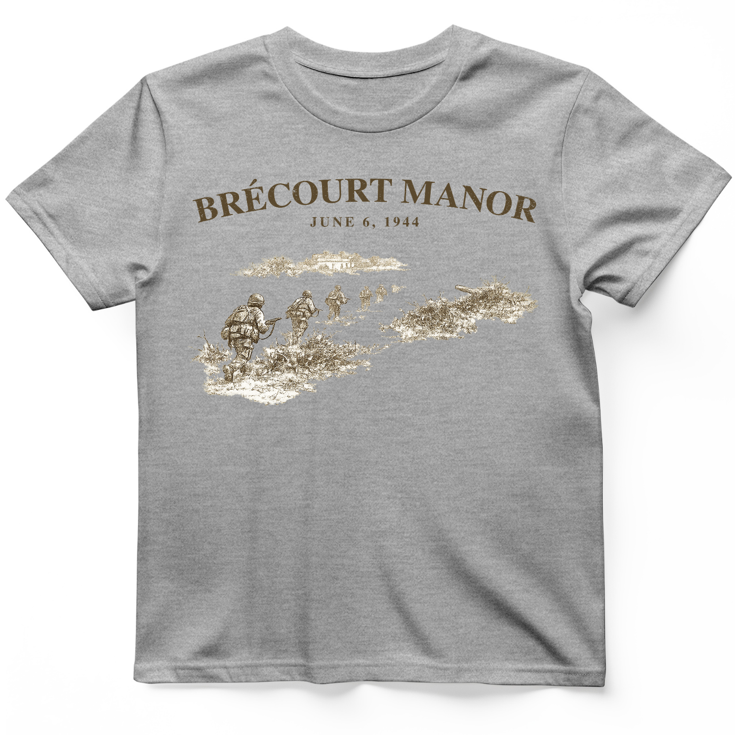 Brecourt Manor T-Shirt Sport Grey / S