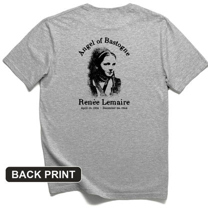 Angel of Bastogne Back Print T-Shirt