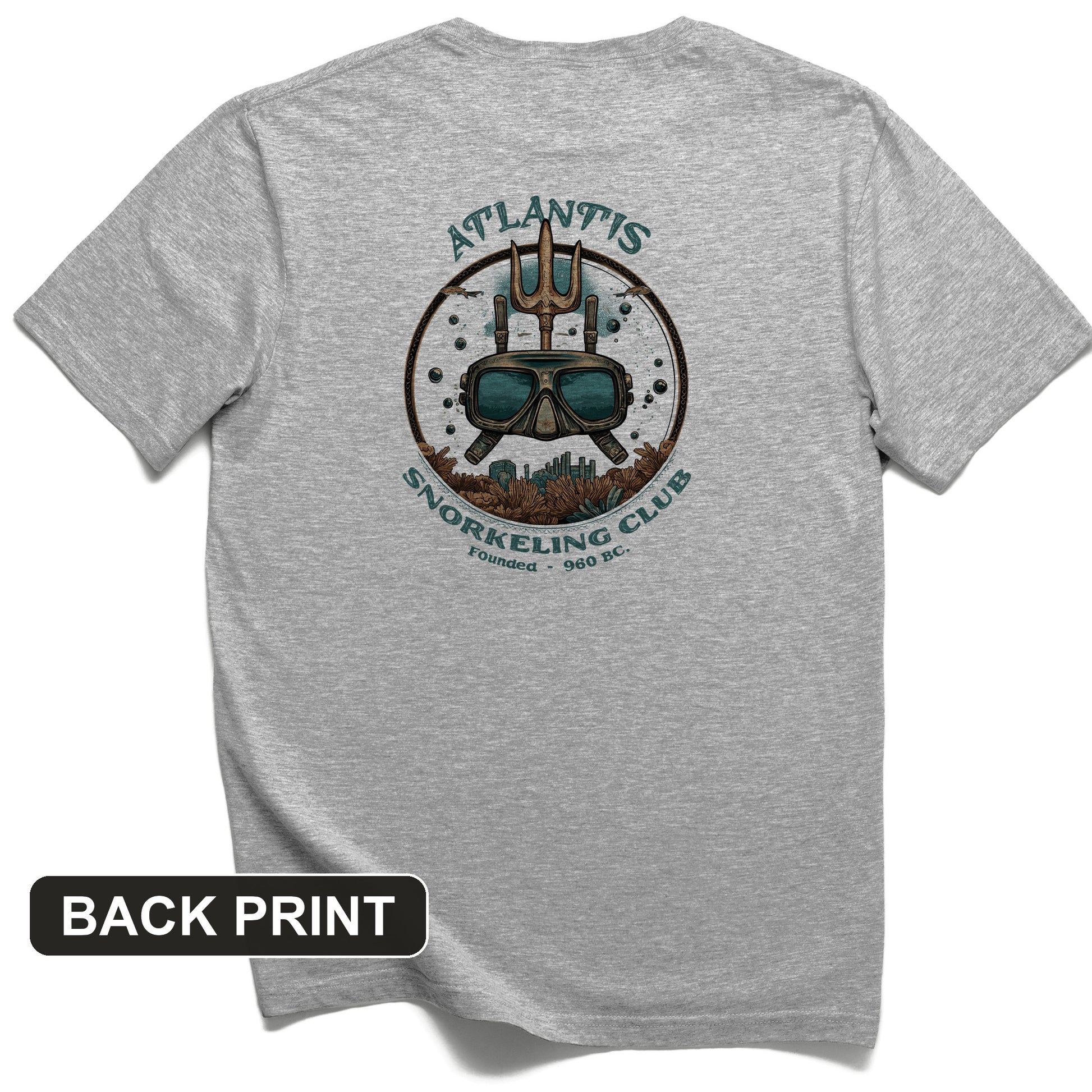Atlantis Back Print T-Shirt