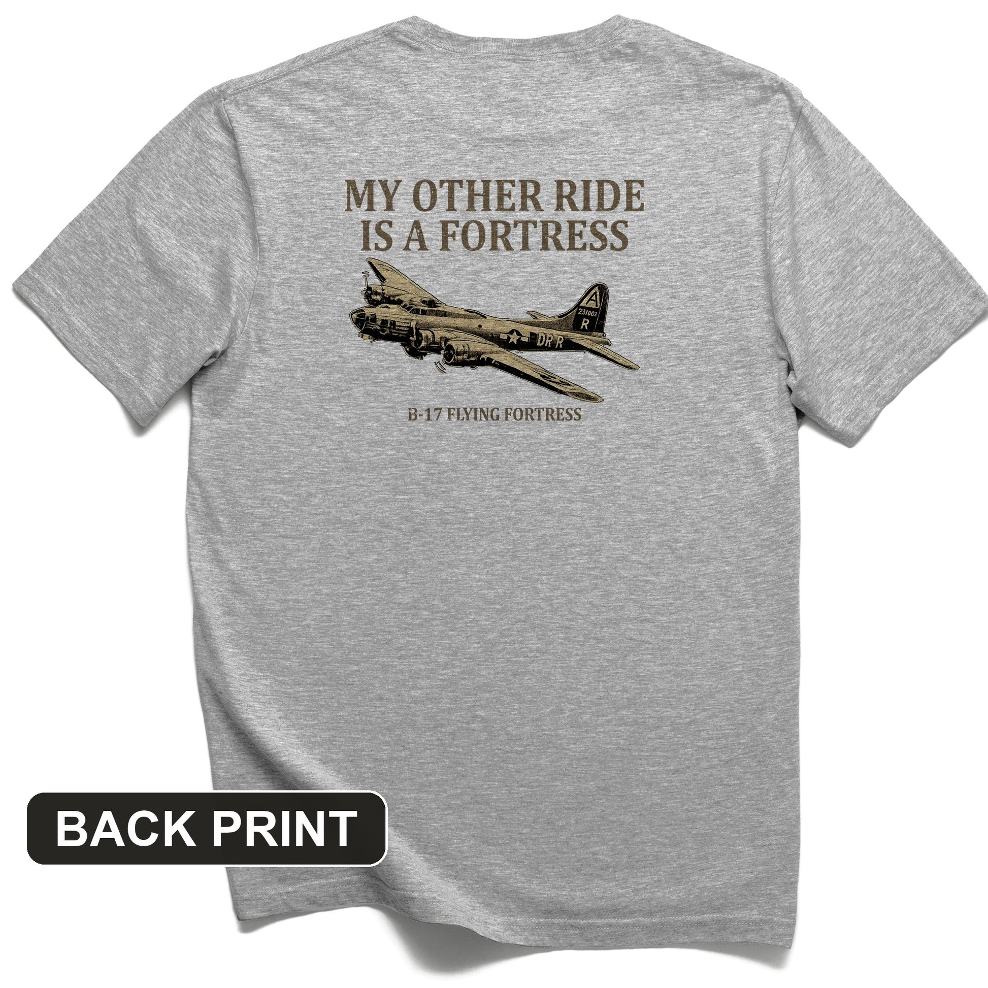 B-17 Back Print T-Shirt