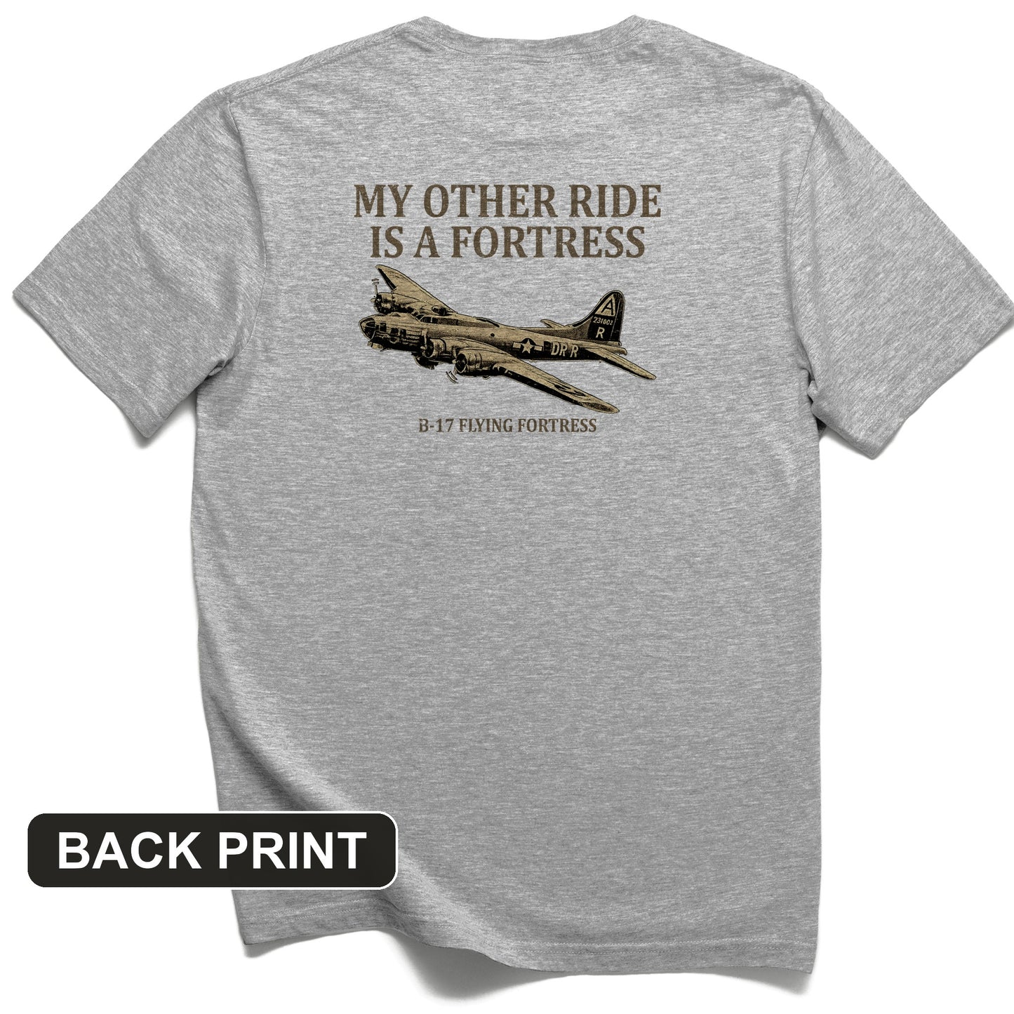 B-17 Back Print T-Shirt