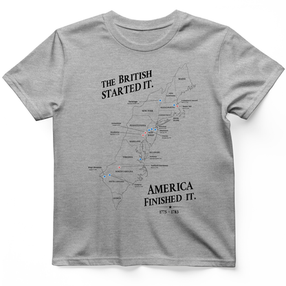 Revolutionary War Map T-Shirt