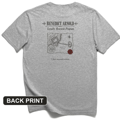 Benedict Arnold Loyalty Rewards Program Back Print T-Shirt