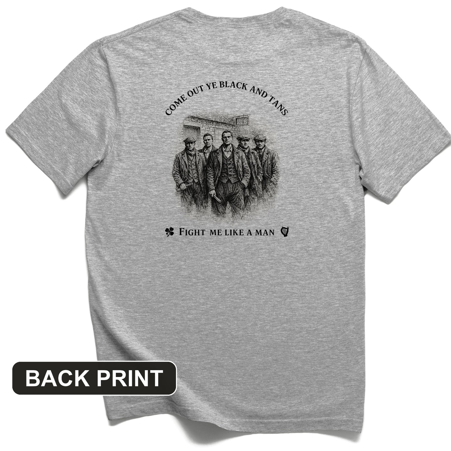 Black and Tans Back Print T-Shirt
