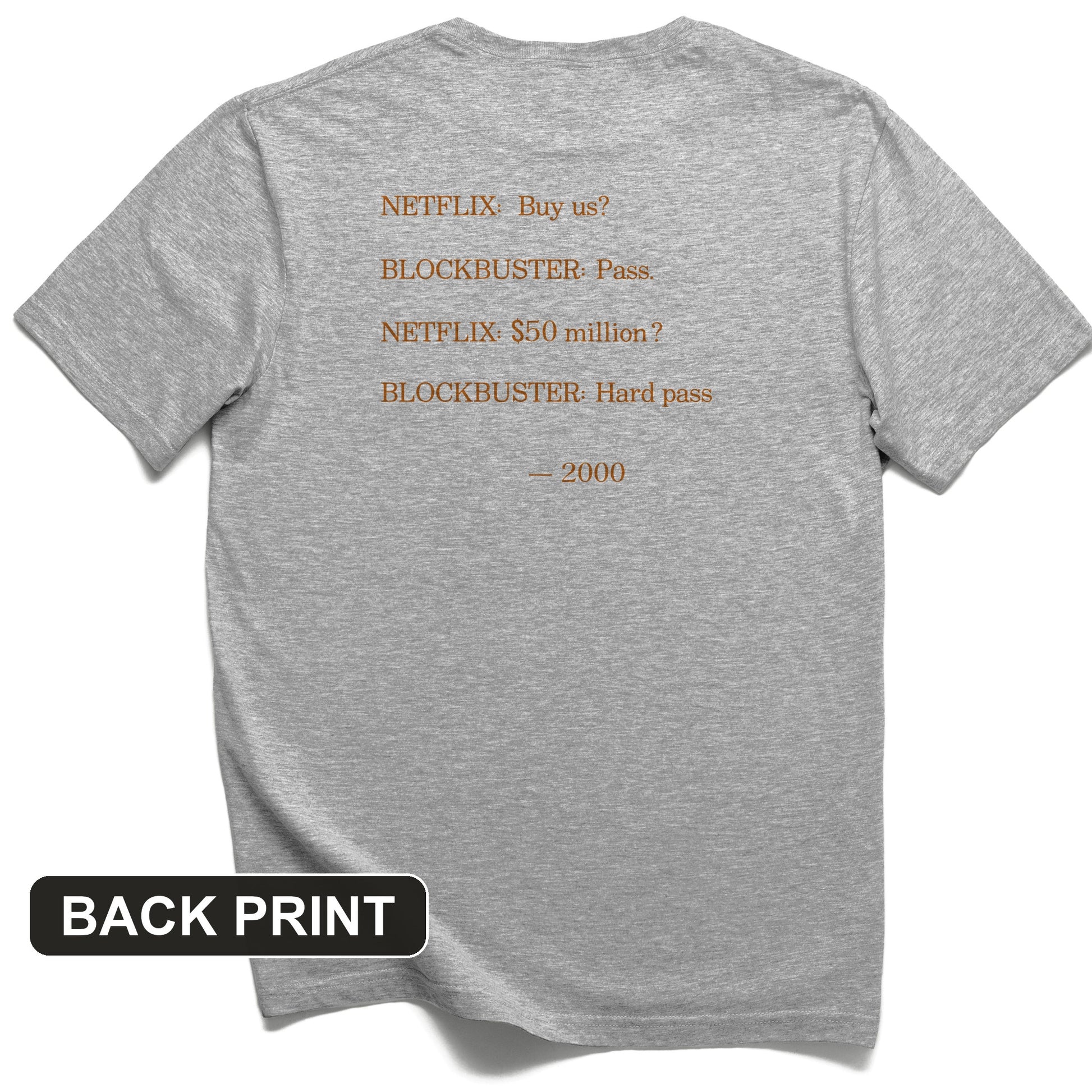 Blockbuster Back Print T-Shirt