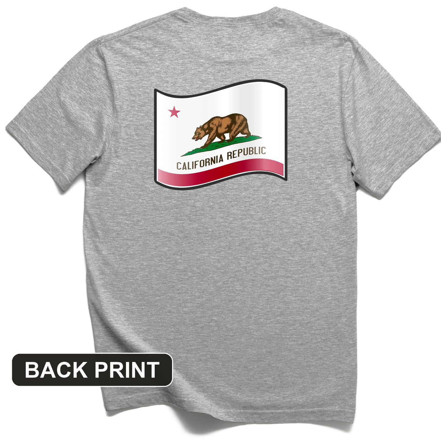California Republic Back Print T-Shirt