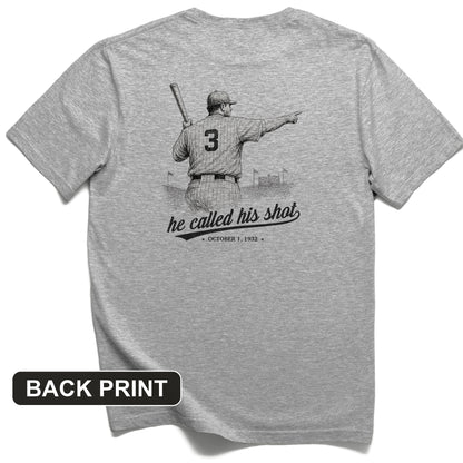Called His Shot Back Print T-Shirt
