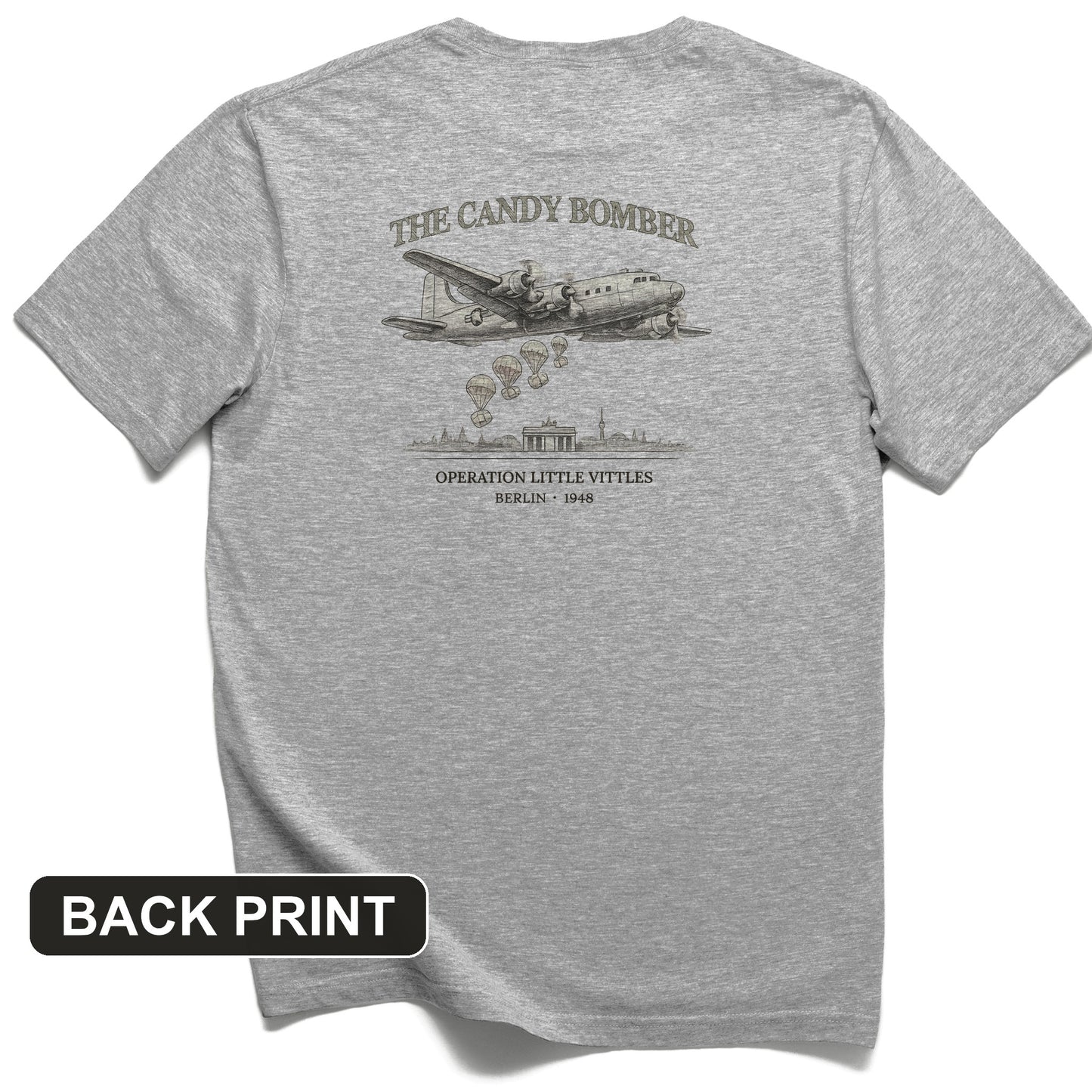 Candy Bomber Back Print T-Shirt