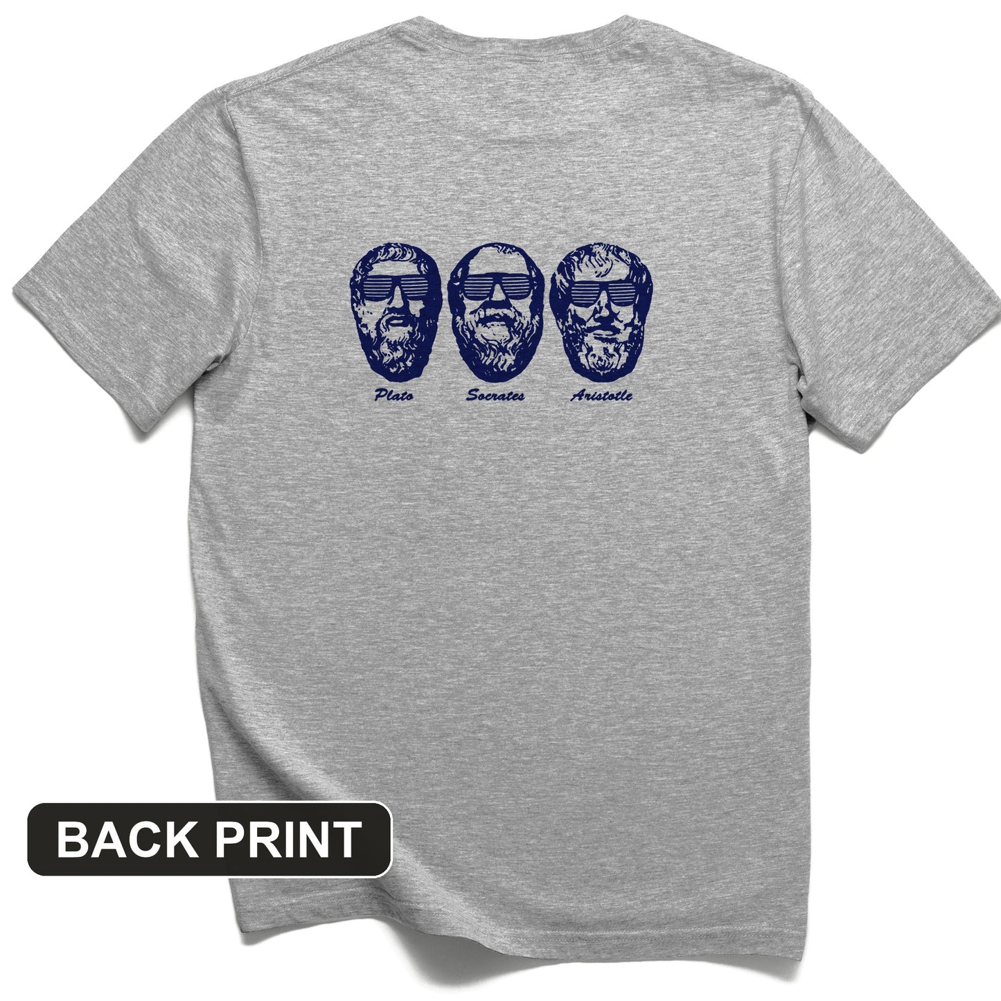 Cool Philosophers Back Print T-Shirt