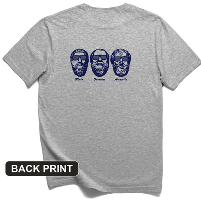 Cool Philosophers Back Print T-Shirt