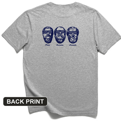 Cool Philosophers Back Print T-Shirt
