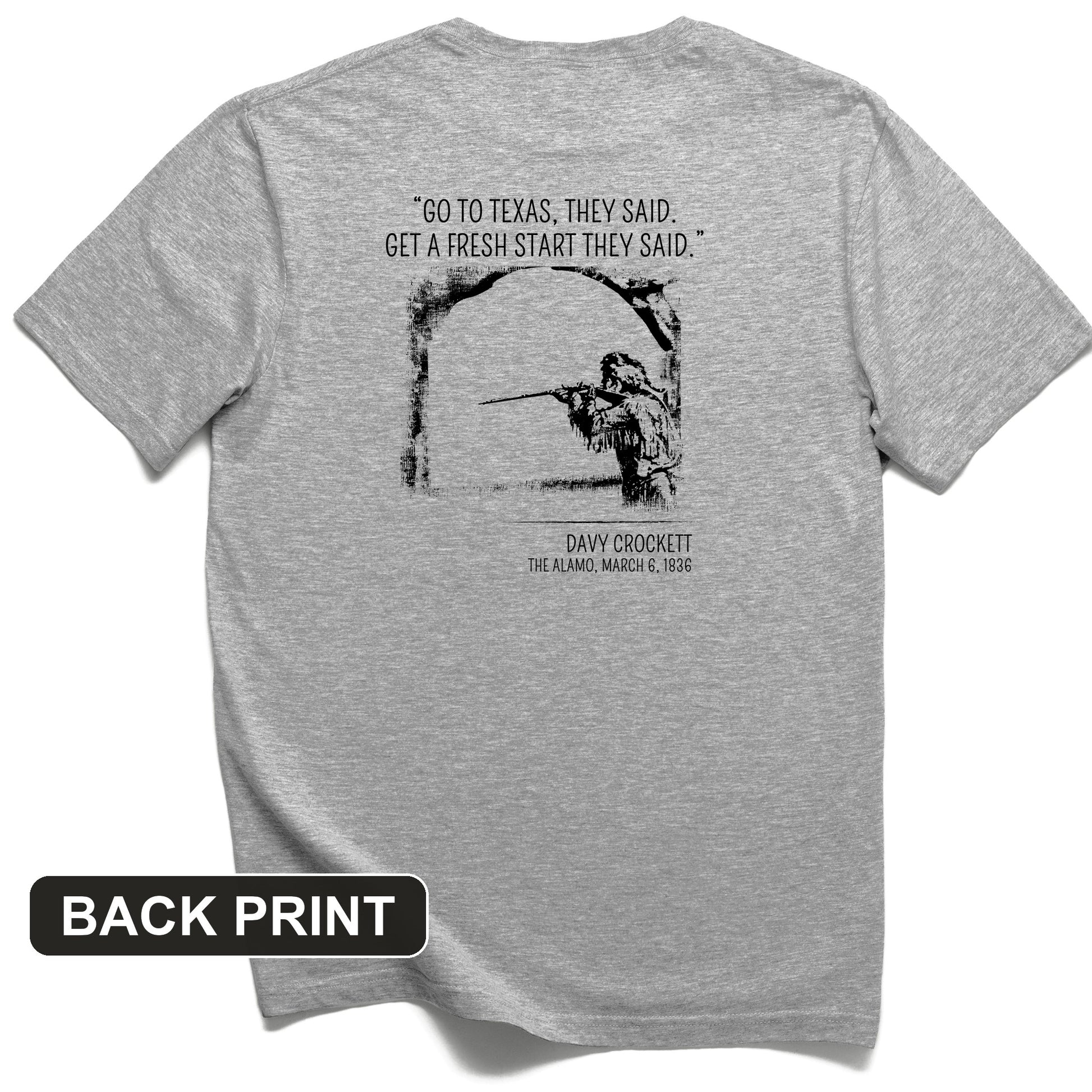 Davy Crockett Back Print T-Shirt