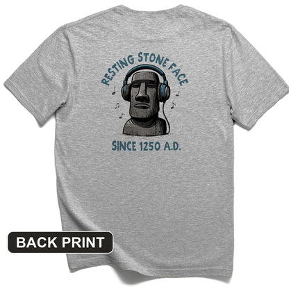 Easter Island Back Print T-Shirt