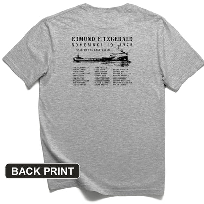 Edmund Fitzgerald Back Print T-Shirt