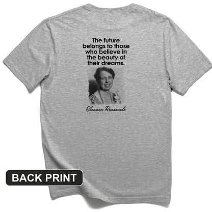 Eleanor Roosevelt Back Print T-Shirt