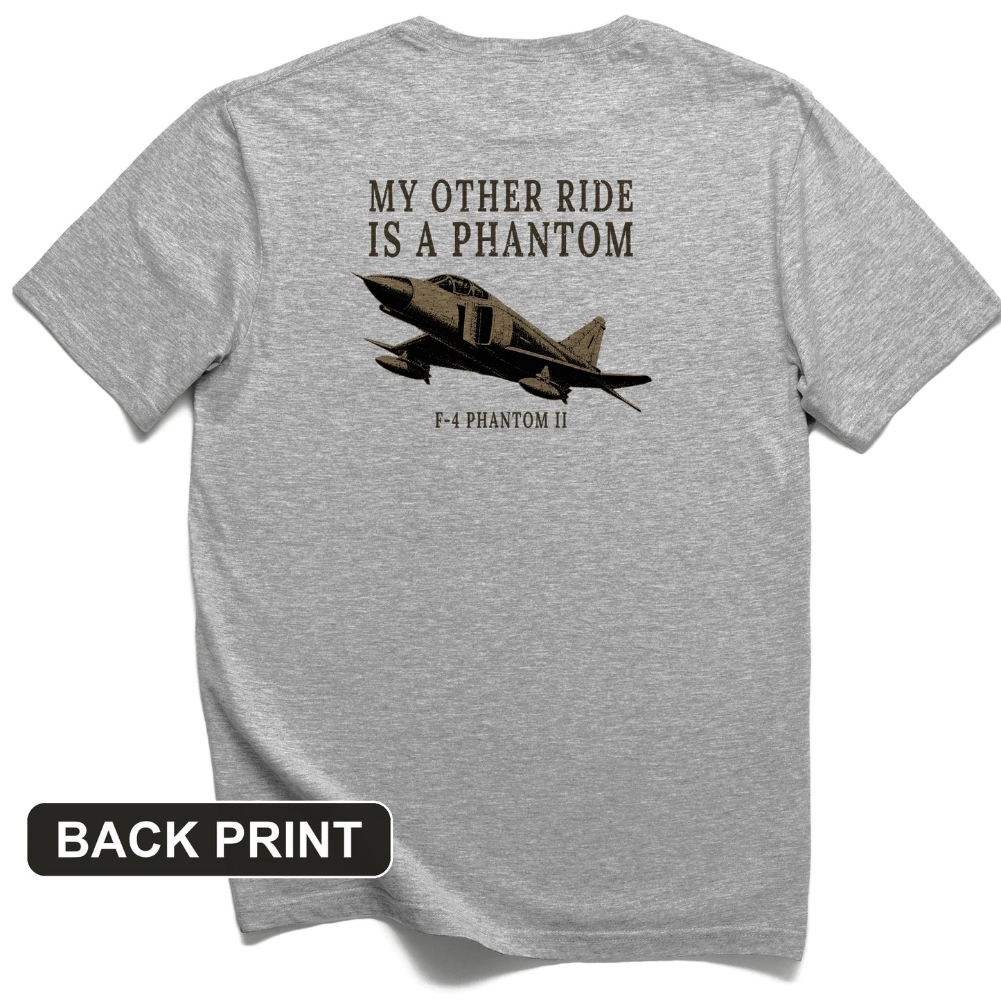 F-4 Phantom Back Print T-Shirt