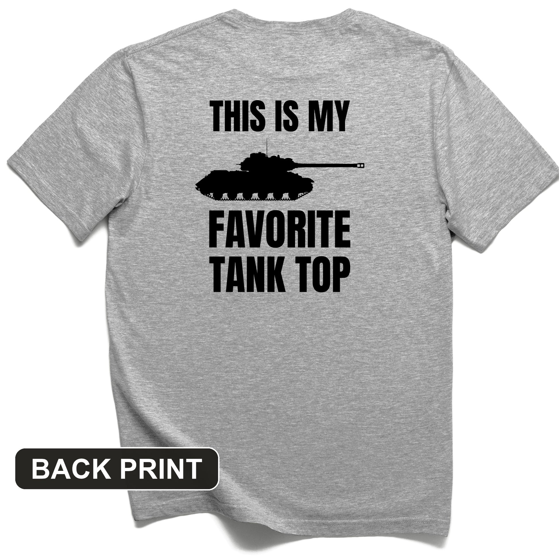 Favorite Tank Top Back Print T-Shirt