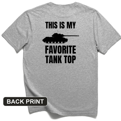 Favorite Tank Top Back Print T-Shirt