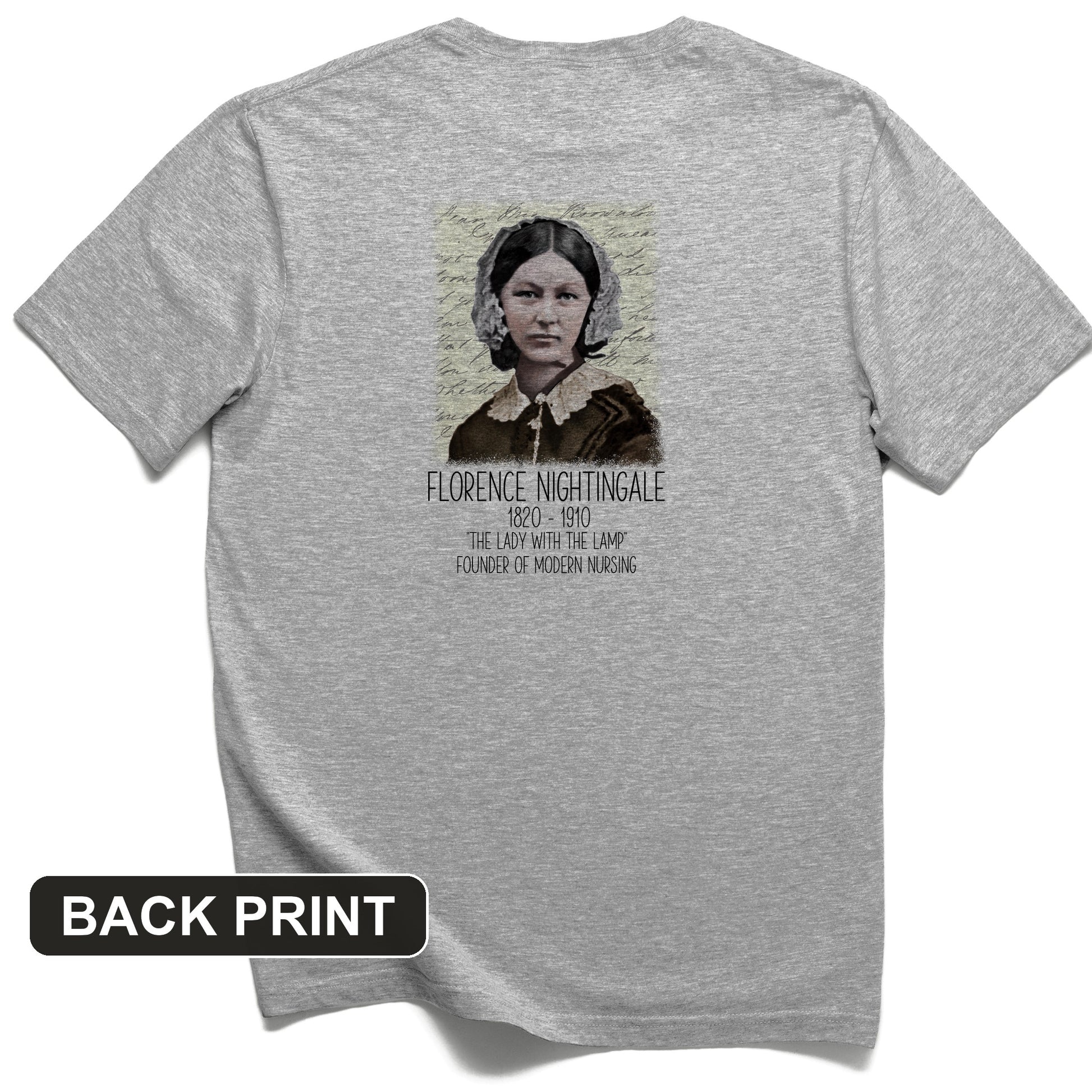 Florence Nightingale Back Print T-Shirt