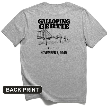 Galloping Gertie Back Print T-Shirt