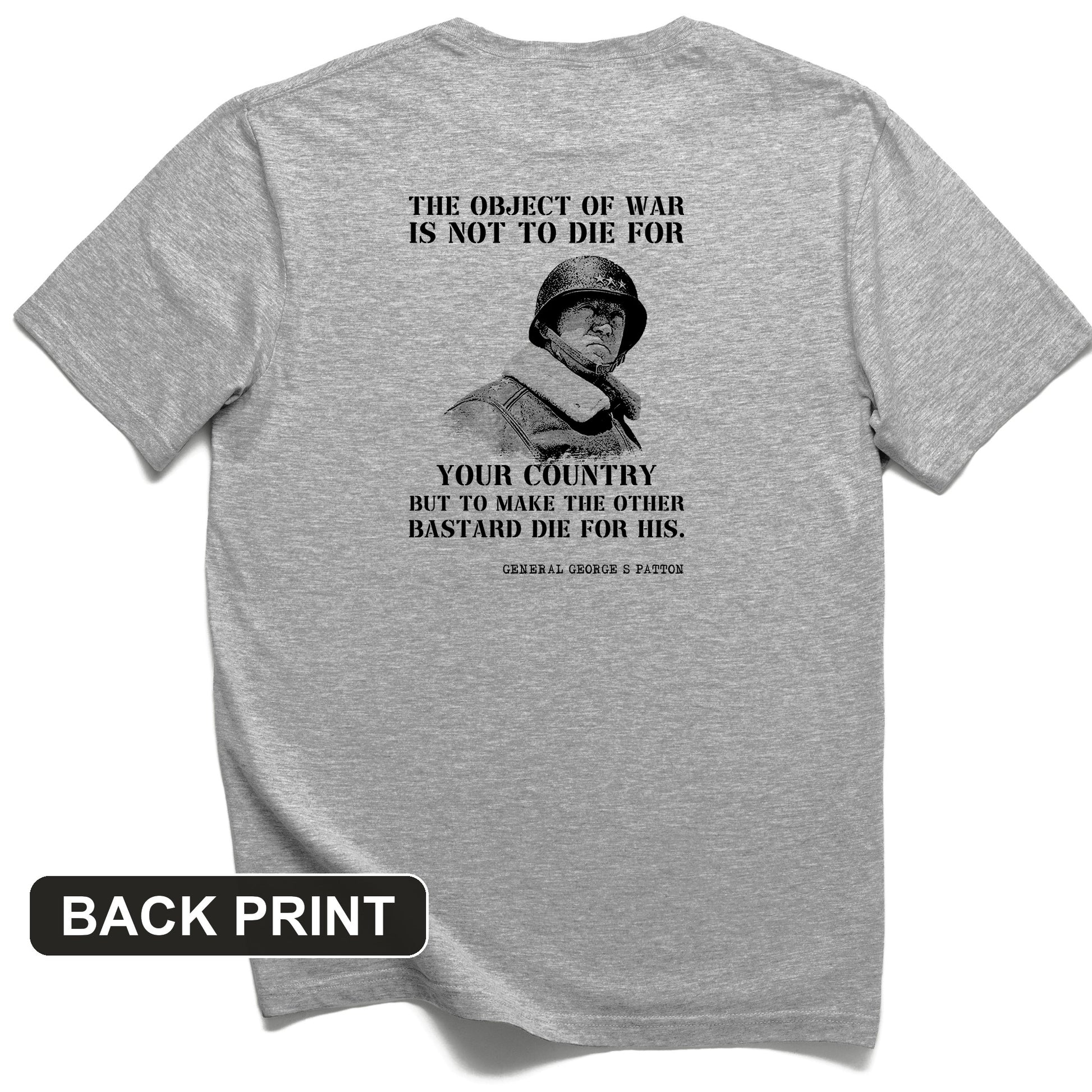 General Patton Back Print T-Shirt