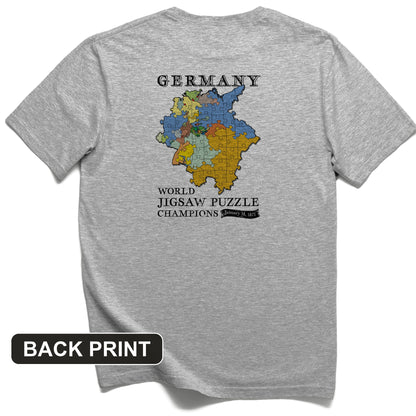 Germany Jigsaw Champion Back Print T-Shirt