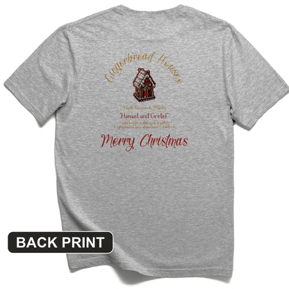 Gingerbread House Back Print T-Shirt