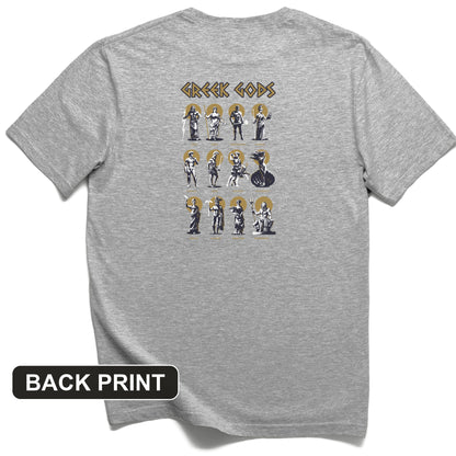 Greek Gods Back Print T-Shirt