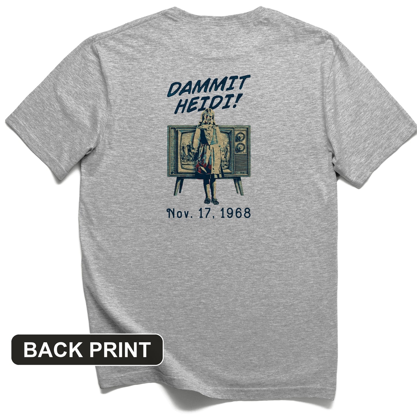 Heidi Bowl Back Print T-Shirt