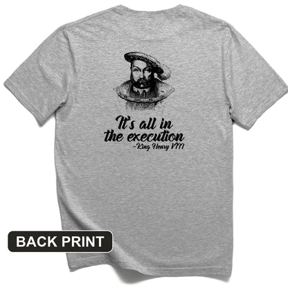 Henry VIII Execution Back Print T-Shirt