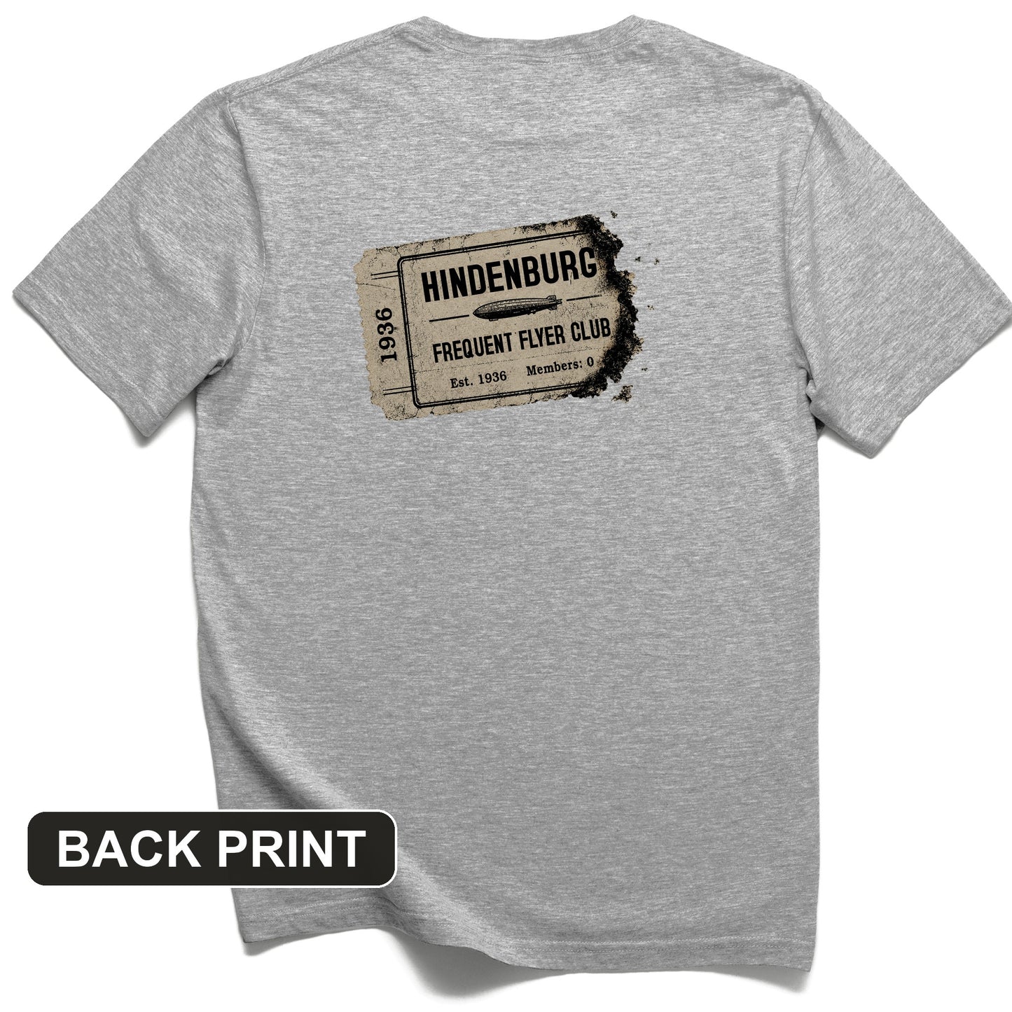 Hindenburg Back Print T-Shirt