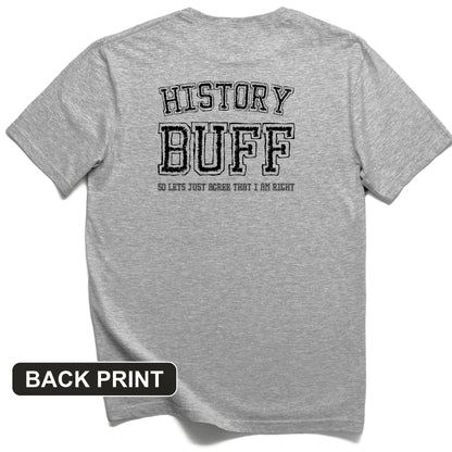 History Buff Back Print T-Shirt