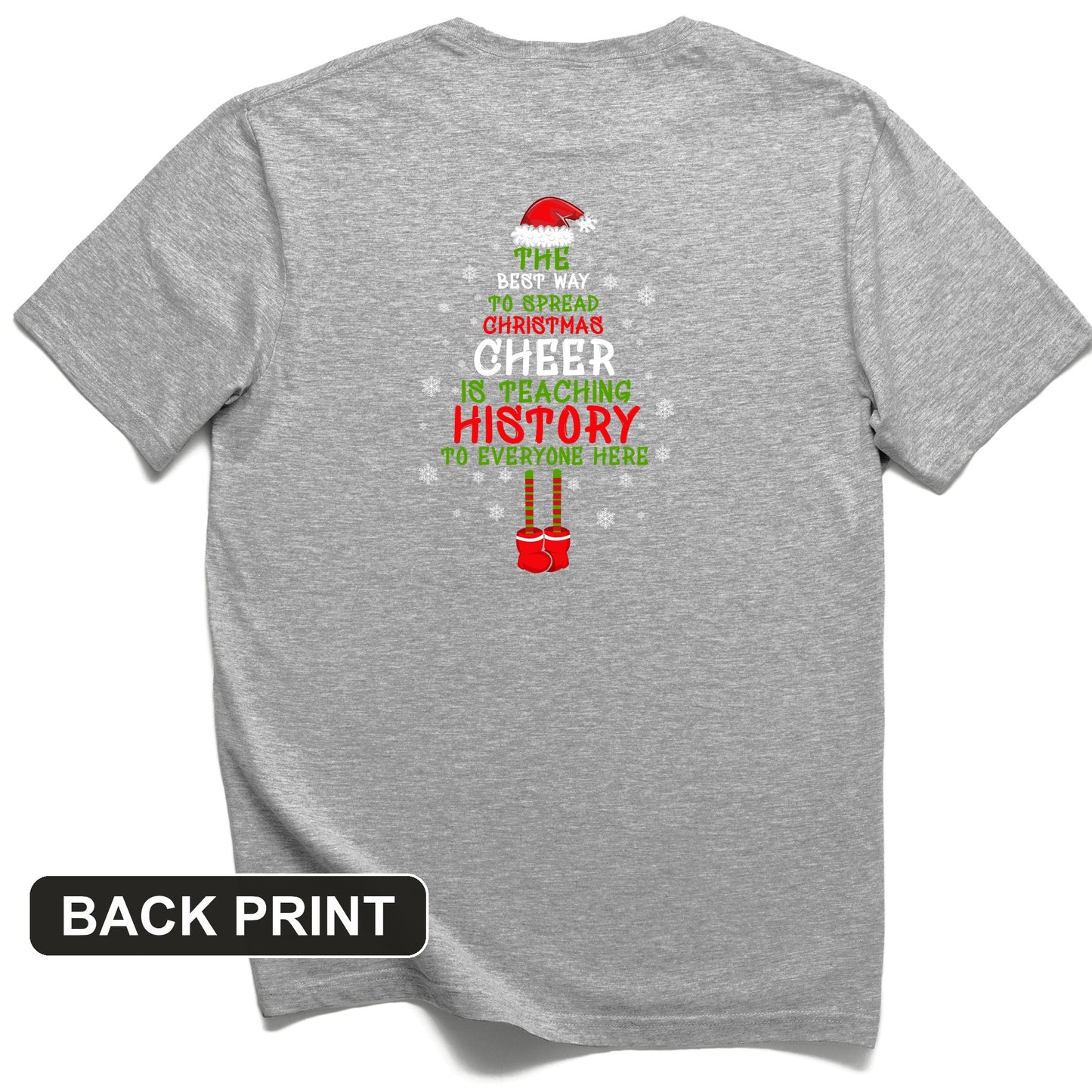 History Cheer Back Print T-Shirt