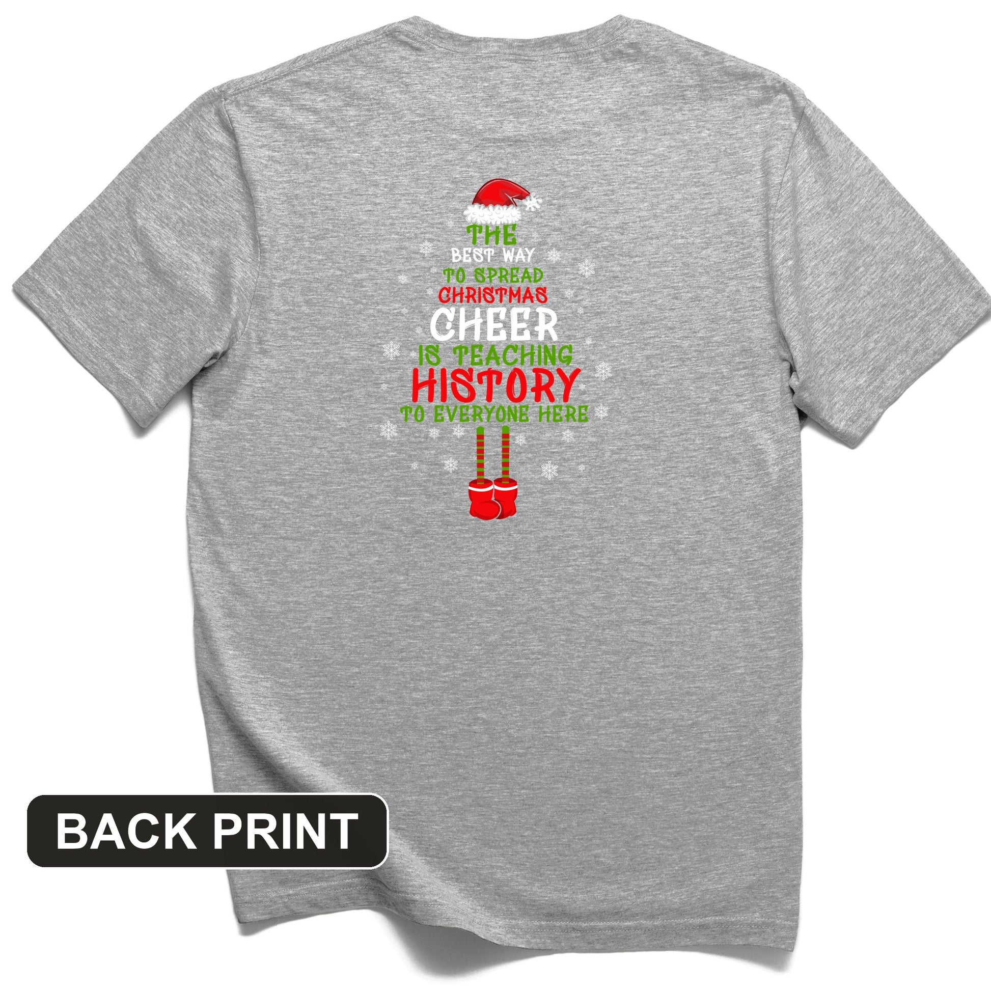 History Cheer Back Print T-Shirt