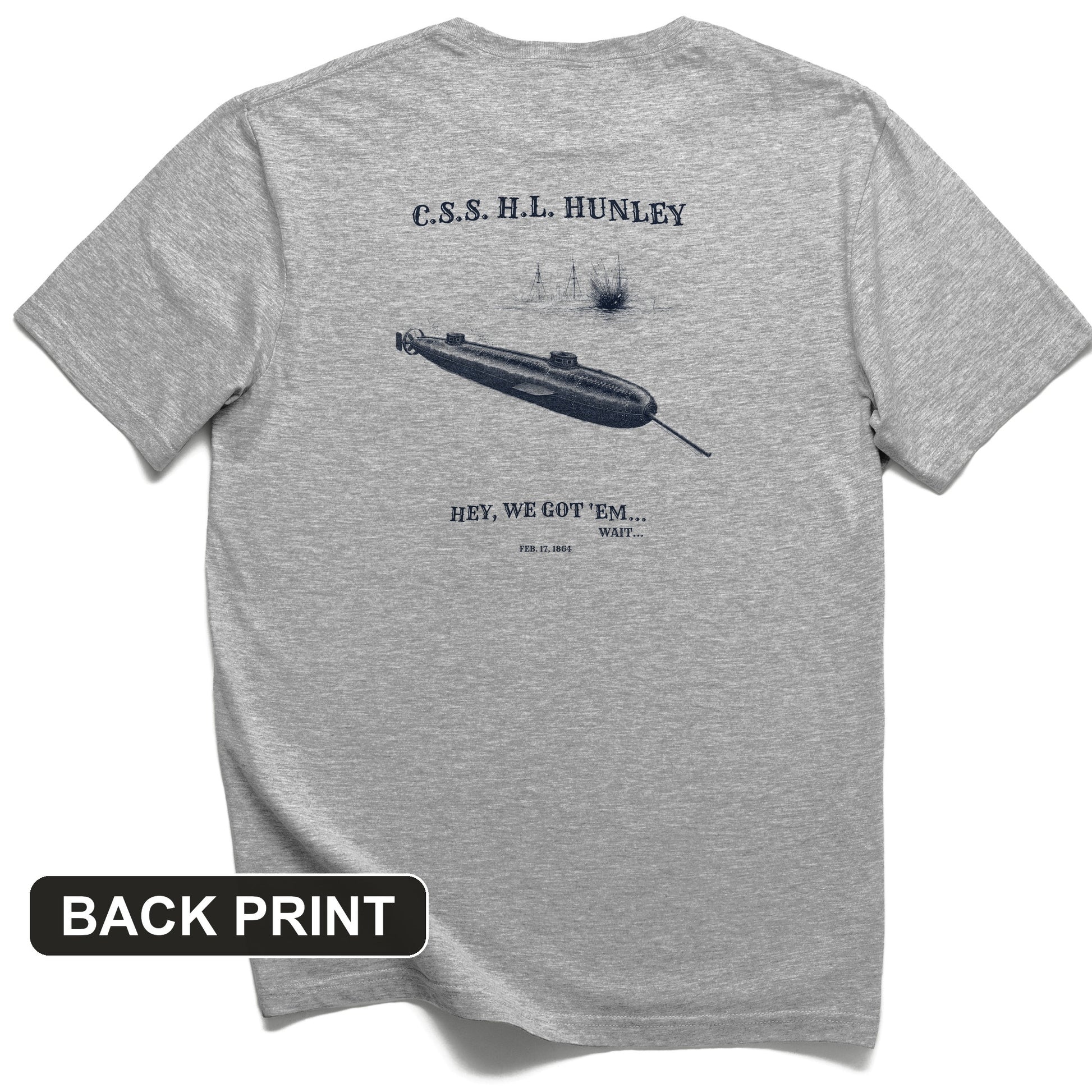 HL Hunley We Got Em Back Print T-Shirt