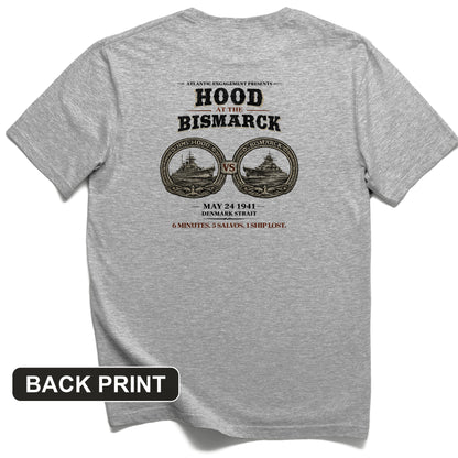 Hood vs Bismark Back Print T-Shirt