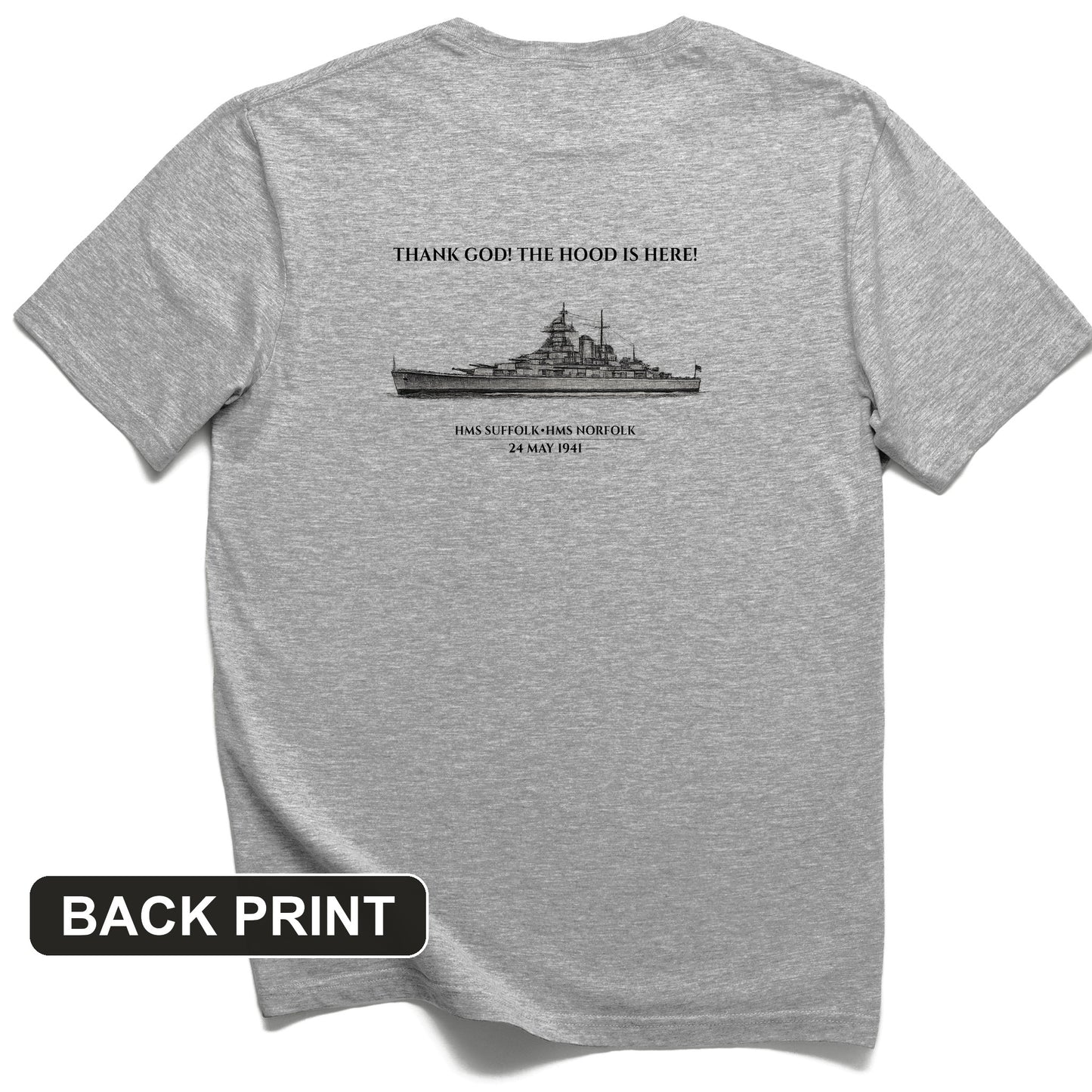 Hood Back Print T-Shirt