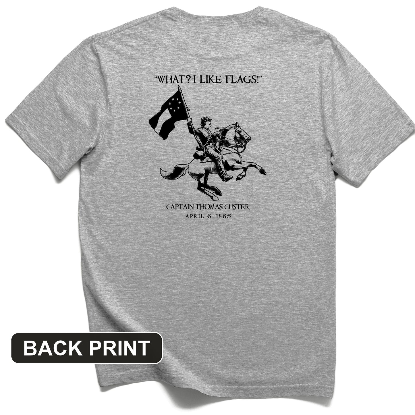 I Like Flags Back Print T-Shirt